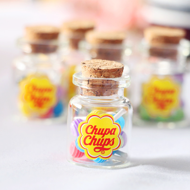 츄파춥스 유리병 미니어처 데코 파츠, 1개, 랜덤 3,200원