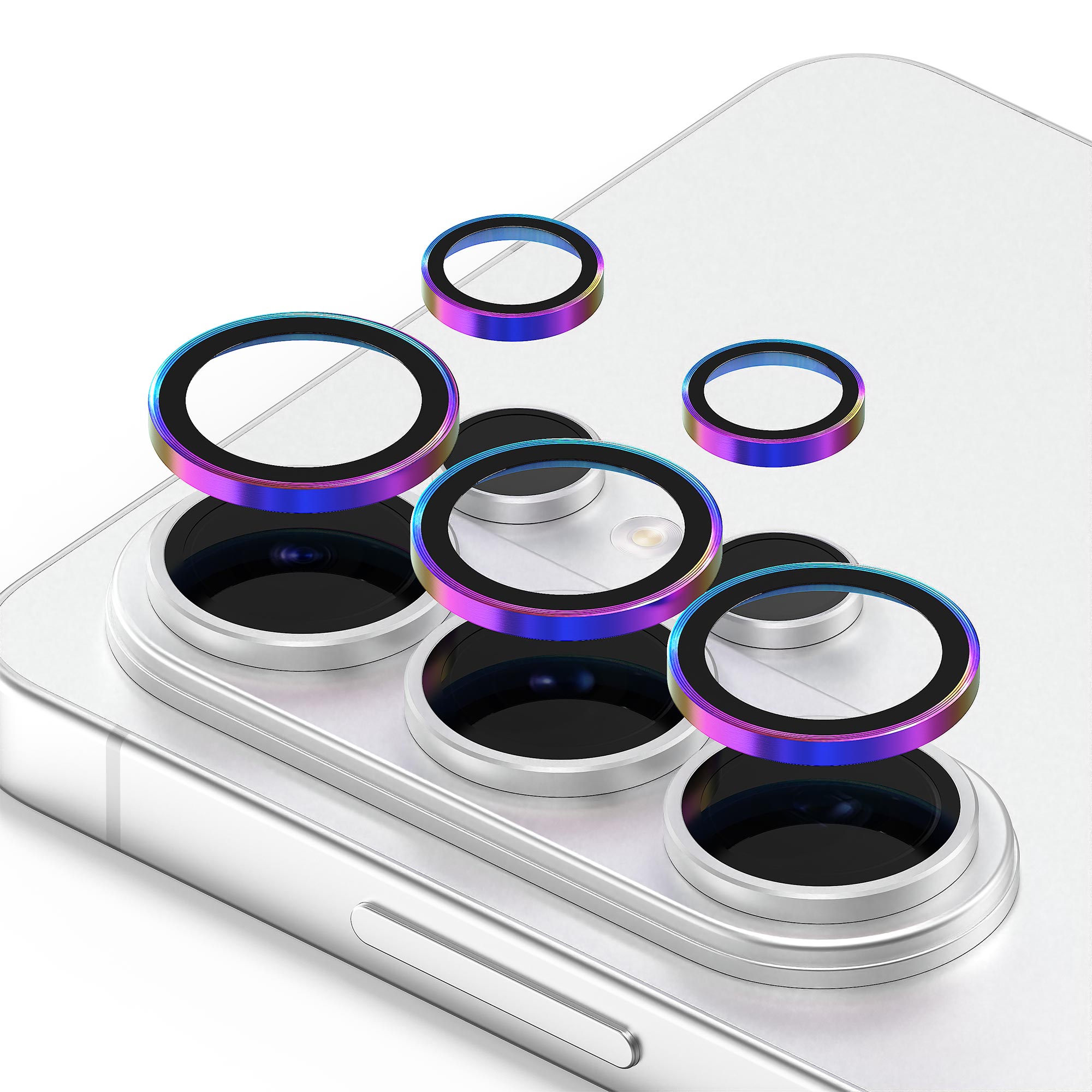 모란카노 메탈 링 강화유리 휴대폰 카메라 보호필름 세트 오로라, 1세트 6,600원