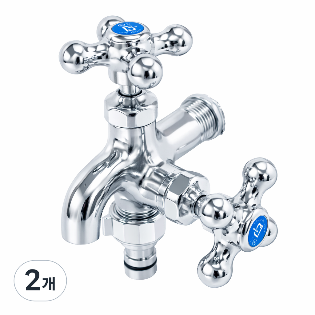 비욘드퍼니싱 국내생산 두갈래 가로 수도꼭지 KC, 2개 24,890원
