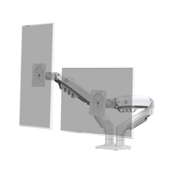 (노스바유) 가스스프링 듀얼 모니터암, NB F160D (화이트)(17~27형) 45,000원