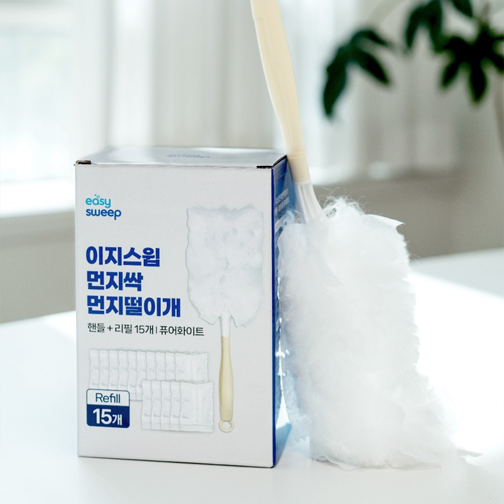이지스윕 먼지싹 먼지털이개 핸들 + 리필 15개 7,900원