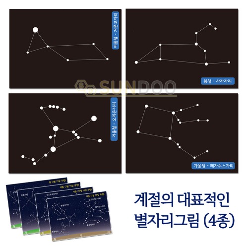 계절별 대표적인 별자리그림(4종) 3,500원