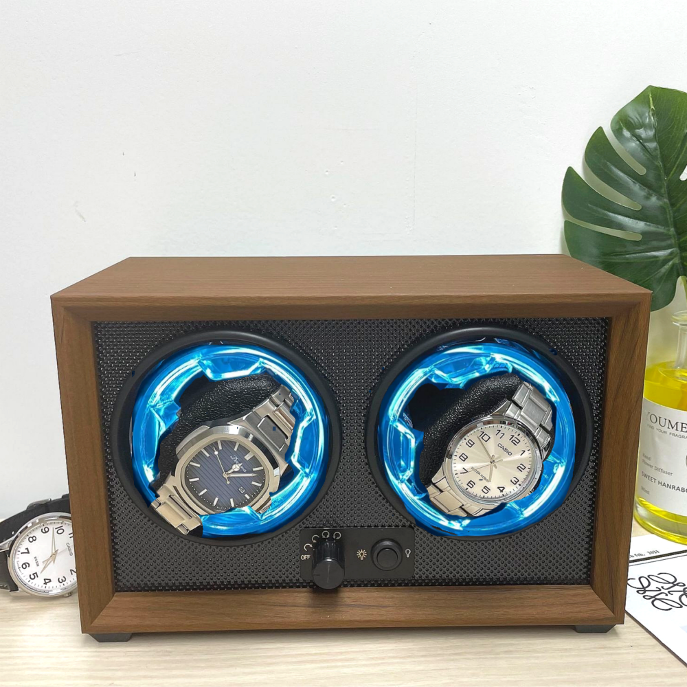 제로쿨 LED 불빛 워치와인더 2구 오토매틱 시계 보관 42,900원