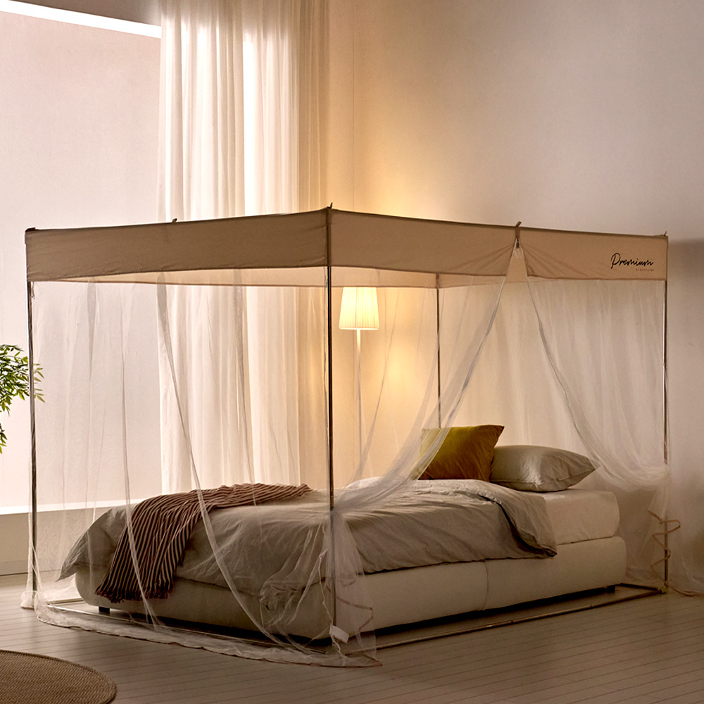 솔트 썸머샌드 사각 모기장(스텐봉 포함) 침대 원터치 모기장 텐트 캐노피 특대형 아기 유아 텐트형 방충망 모기차단 76,900원