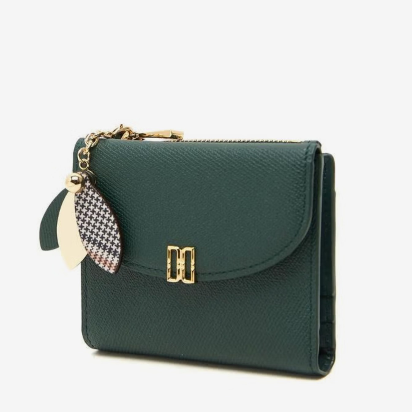 닥스 그린 DD로고 소가죽 2단 반지갑 102,800원