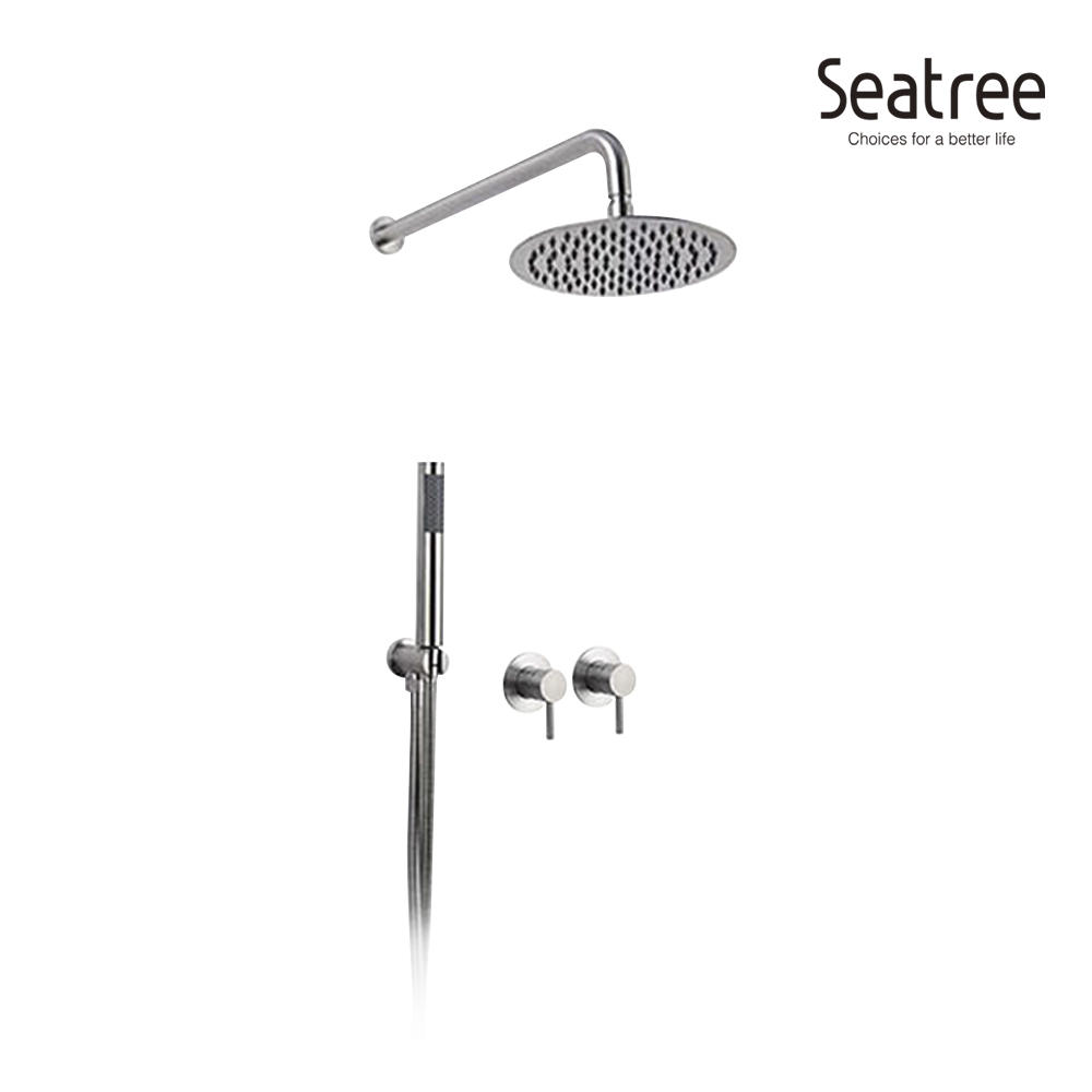 씨트리 벽매립 해바라기 샤워 수전 (2way) ST-1028, 1개, 니켈 385,000원