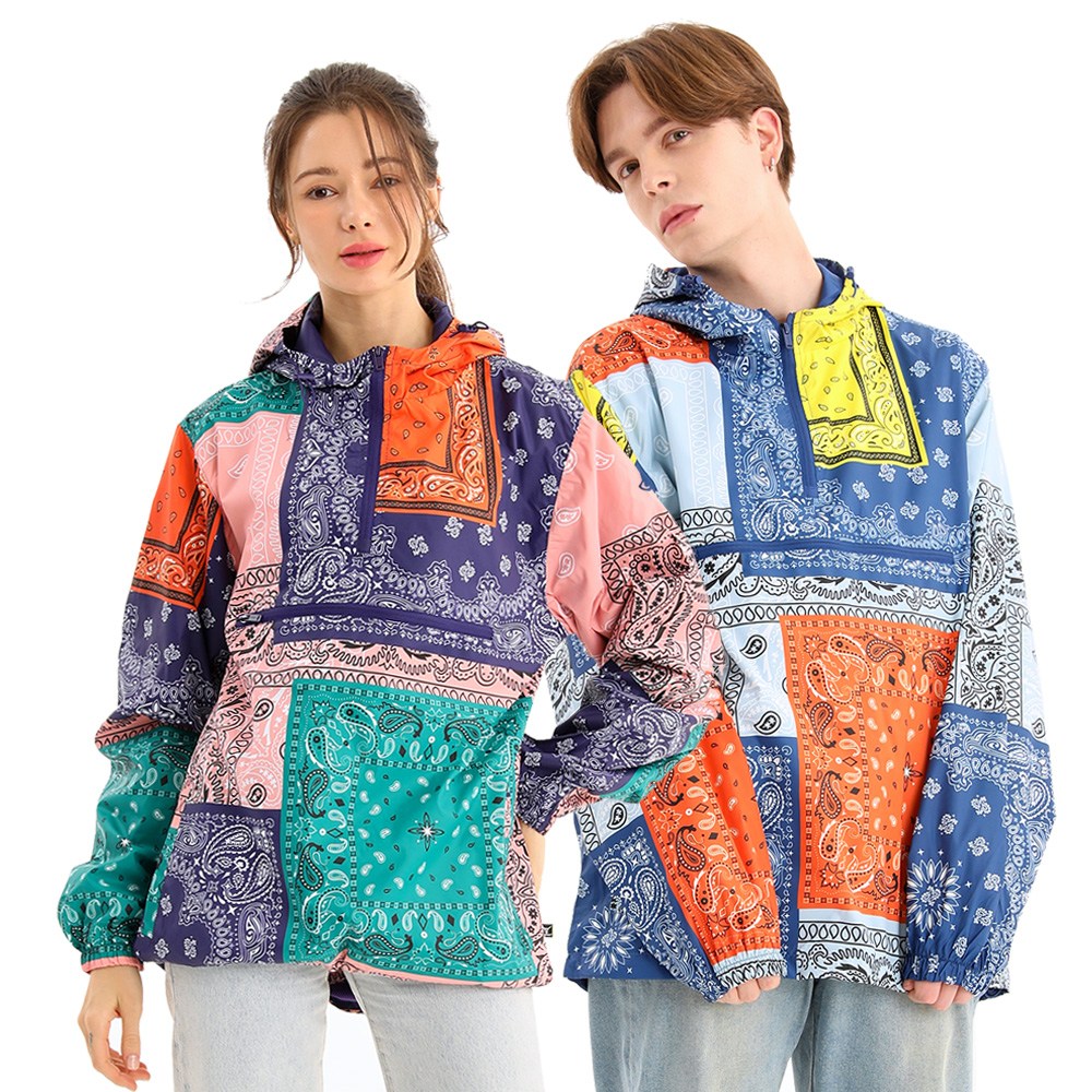 무니크영 남녀공용 올오버 프린트 아노락 후드 방수 지퍼 자켓 남자 여자 오버핏 빅사이즈 메쉬안감 바람막이 점퍼 반다나 페이즐리 J1123 44,900원