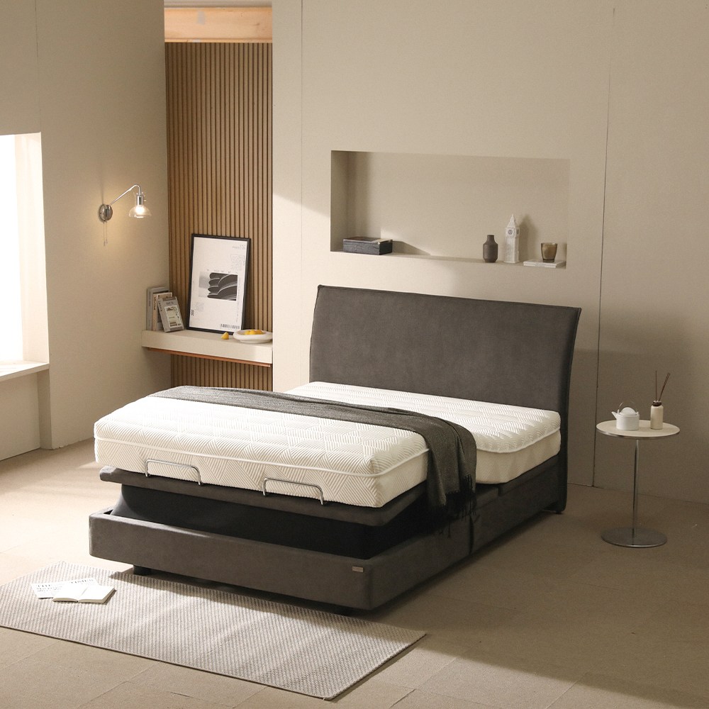 오키멧 단잠 모션베드 슈퍼싱글 SS 매트리스 세트(헤드별도) 리클라이너 모션침대, 차콜 1,450,000원