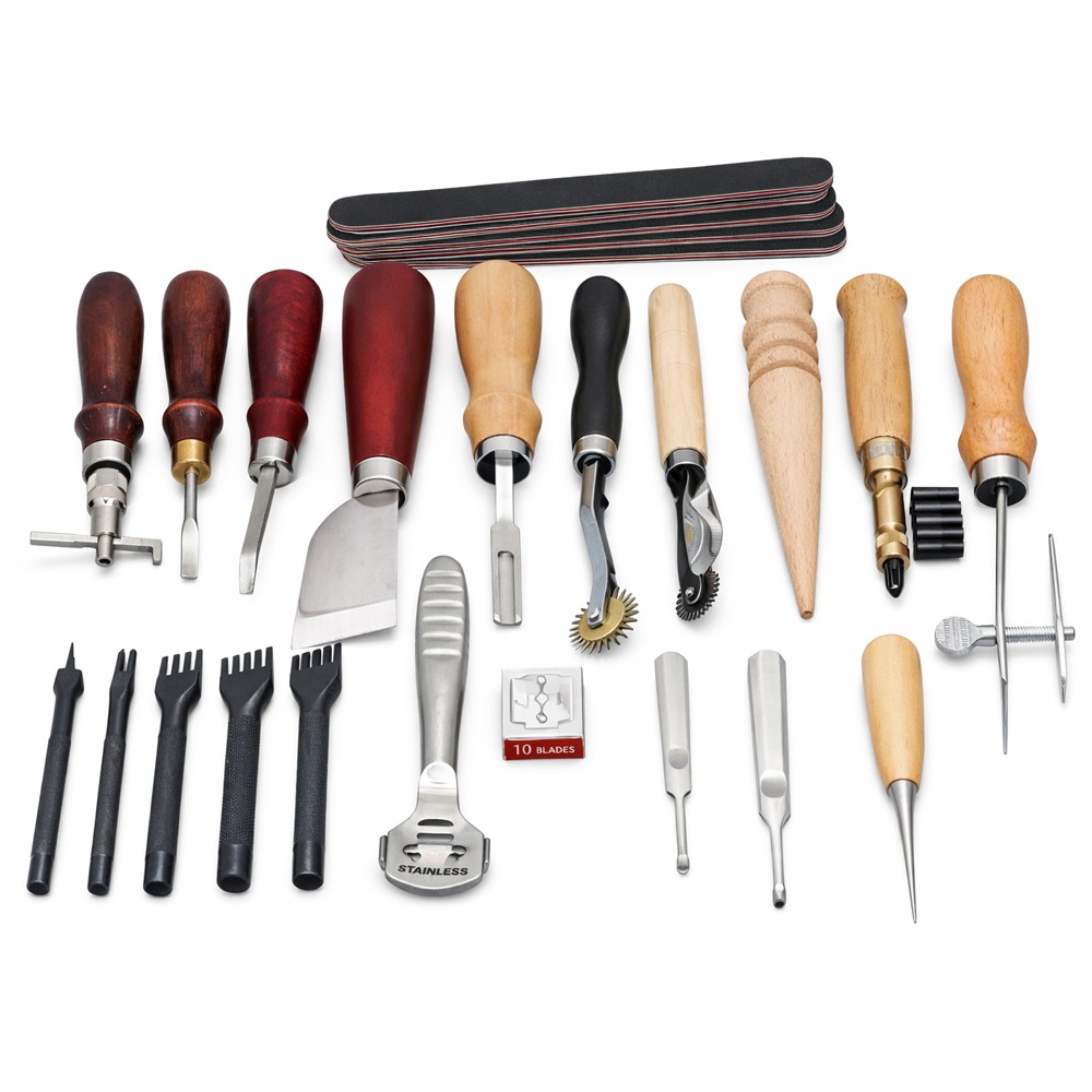 leathercraft 가죽공예공구 가죽공예도구 가죽공예기구 가죽공구 세트 공방공구, 가죽공예 도구세트B, 1세트 33,300원