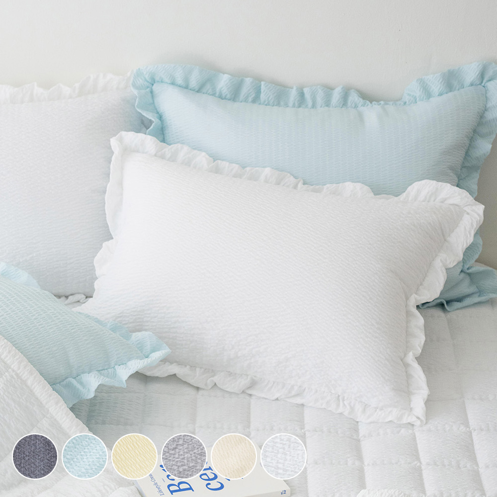 썸머 데이즈 시어서커 레이스 여름 베개커버 6color 8,000원