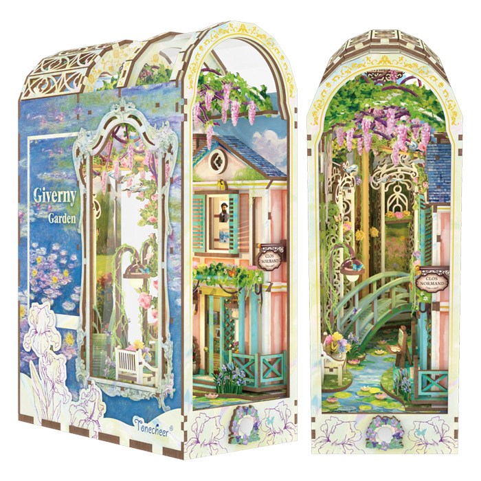 핸즈크라프트 DIY 미니어처 북엔드 북눅 지베르니 가든, 퍼플, 1개 56,000원