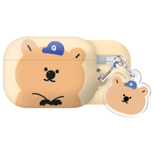 쿼카 모자 에어팟프로3 하드 케이스 +아크릴키링 세트, 블루, AirPods Pro(3세대) 16,500원