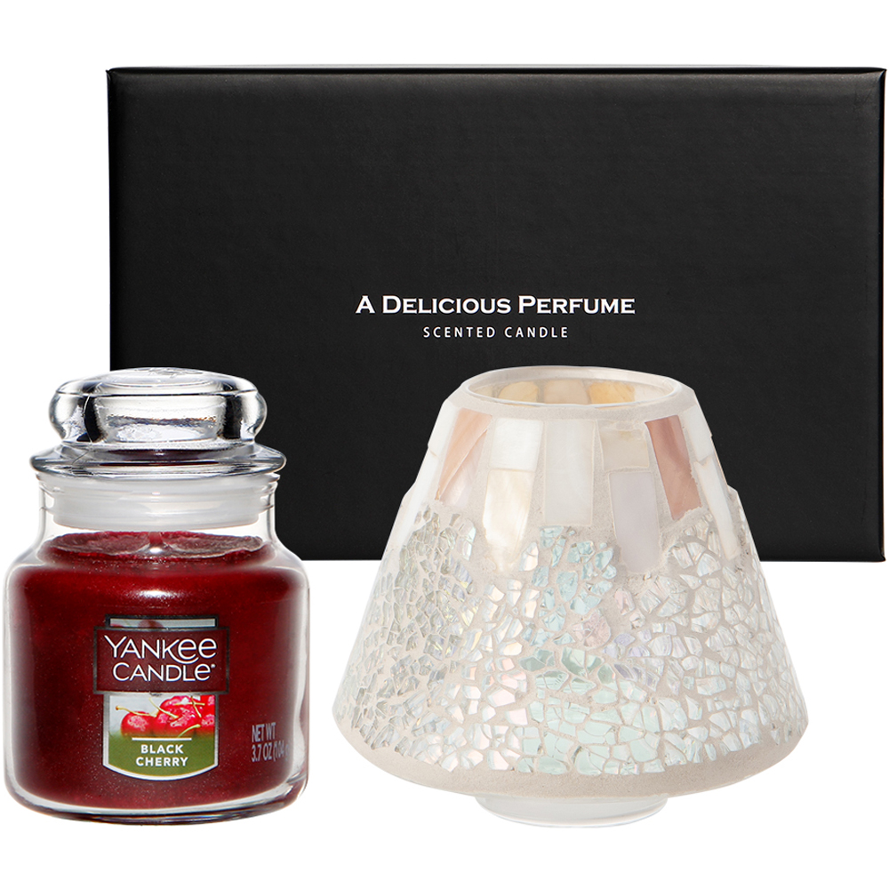 양키캔들 스몰자 향초 104g + 모자이크 자 쉐이드 선물세트, 블랙체리, 펄크래클(향초) 19,630원
