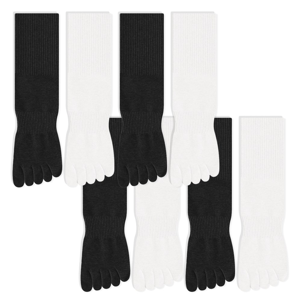 이즈코리아 남녀공용 베이직 발가락양말 중 장목 4족 세트 무지 발냄새 기능성 양말 19,900원