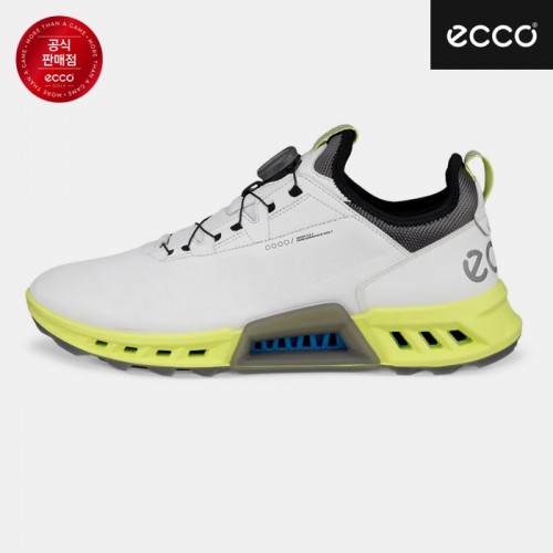 [에코코리아정품] 에코 바이옴C4 GTX 보아 화이트엘로우 남성용 골프화 130424-11007 390,000원
