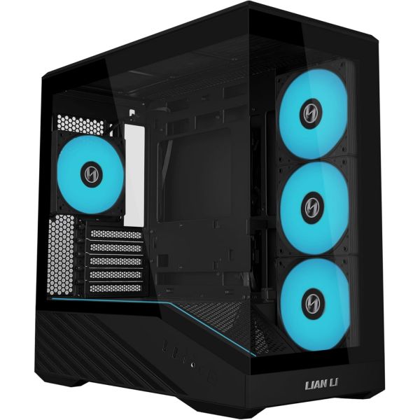 Lian Li 본체케이스 데스크탑케이스 컴퓨터 리안 리 벡터 V100 미니 마이크로 폼 팩터 컴팩트 PC 케이스 사전 설치 4 x 120mm ARGB PWM 팬 파노라마 강화 215,000원