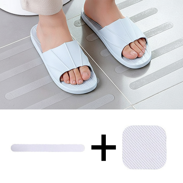 욕실 화장실 바닥 미끄럼방지 스티커 타원형24p+사각형20p, 투명(타원형+사각형), 1개 12,900원