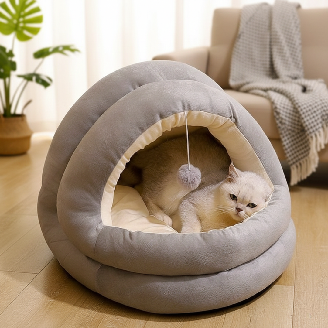 드리피 포근한 극세사 고양이집 숨숨집 하우스, 1개, 그레이 20,300원