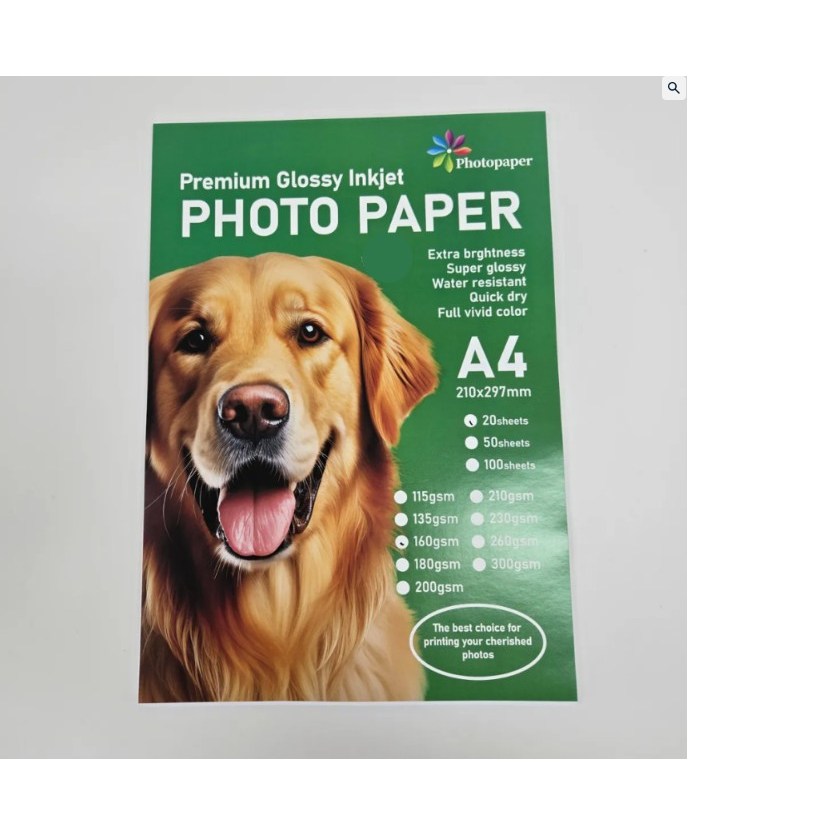 글로벌앤드 A4 광택 컬러 포토 레이저 포토용지 100매 160G 사진인화용지 포토 프린터, 20개, A4 16,900원