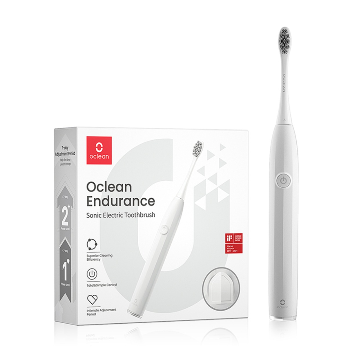 오클린 Oclean 음파 전동칫솔 Endurance 무선 진동칫솔 IPX7방수 입문 가정용, 화이트 19,800원