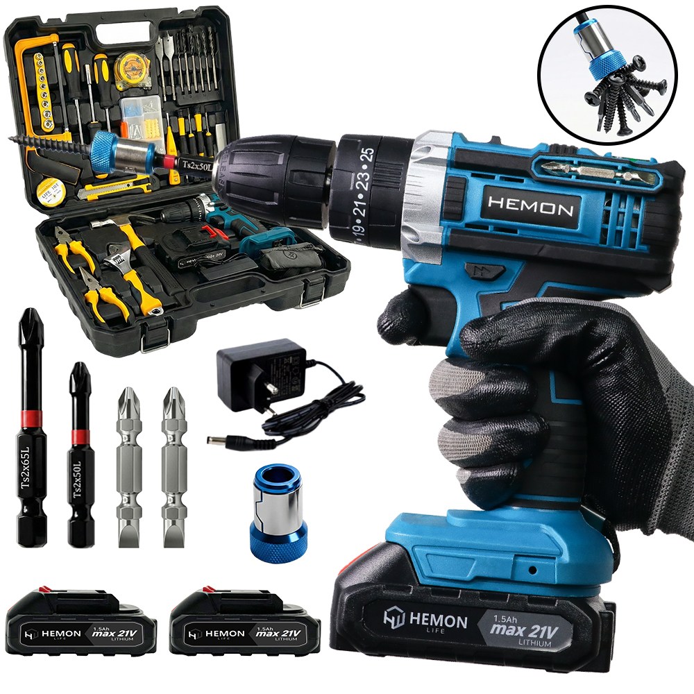 다쪼아터보 21V 전동드릴 올인원 전동 드릴 드라이버 충전 공구 풀세트1개+배터리 구성 옵션 선택, 현재가 79,010원