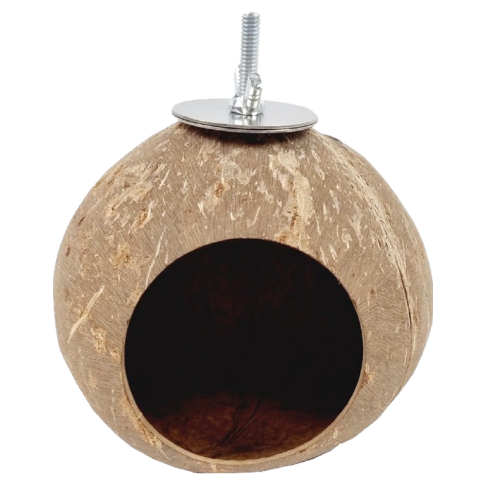 천연 코코넛 둥지 은신처 소형조 잉꼬 십자매 핀치 둥지 햄스터 소동물 은신처 쉼터 6,500원