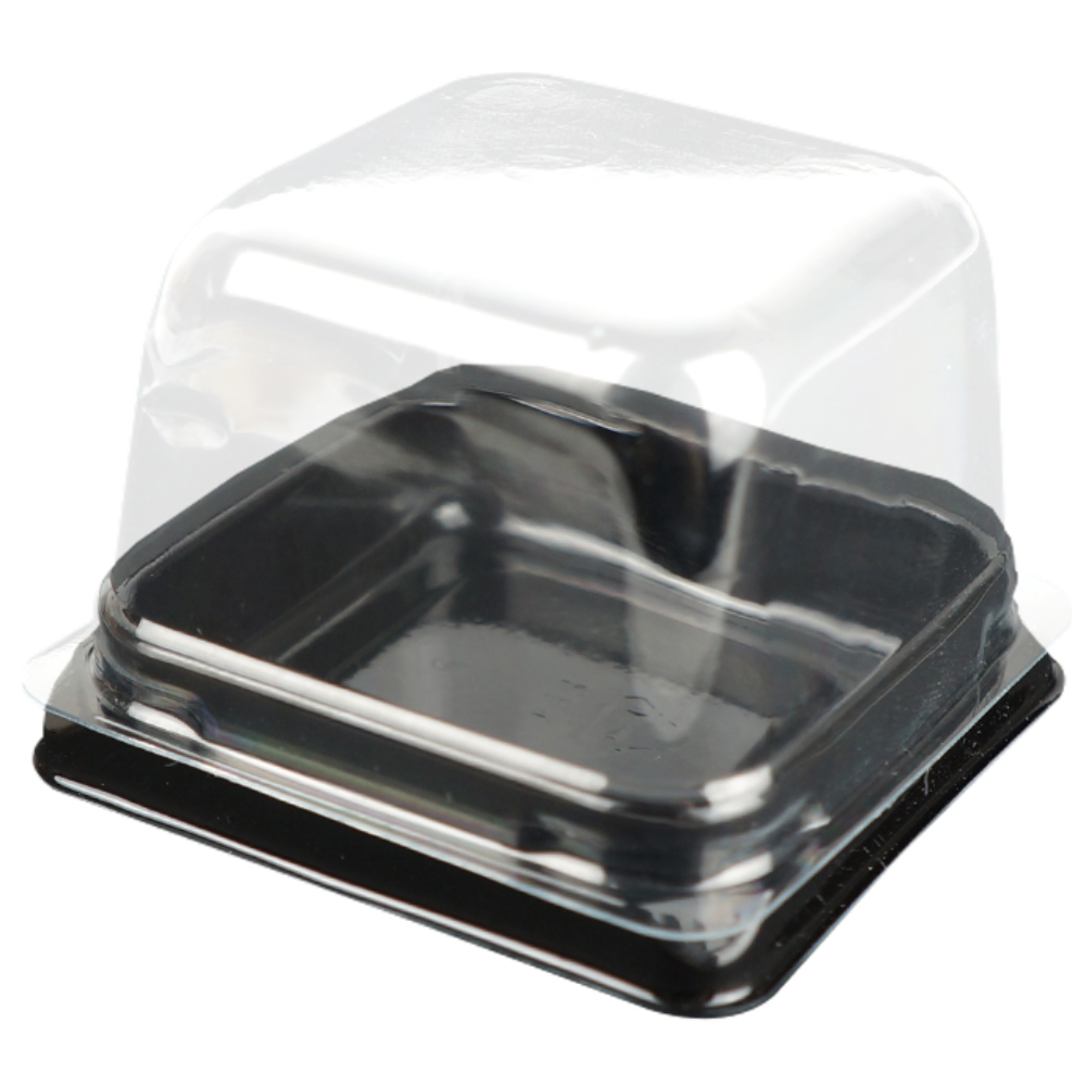 TYP 화과자 국산 케이스 고퀄리티 두쫀쿠 용기 세트, 4800개, 검정 용기+뚜껑 세트 322,100원