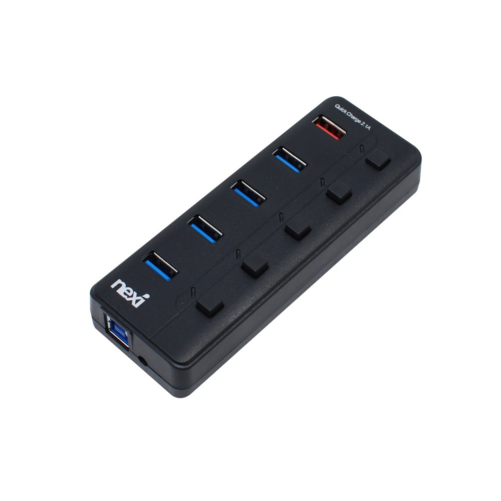 넥시 5포트 유전원 USB3.0 허브 NX-U3005R, NEXI NX779, 1개 19,800원