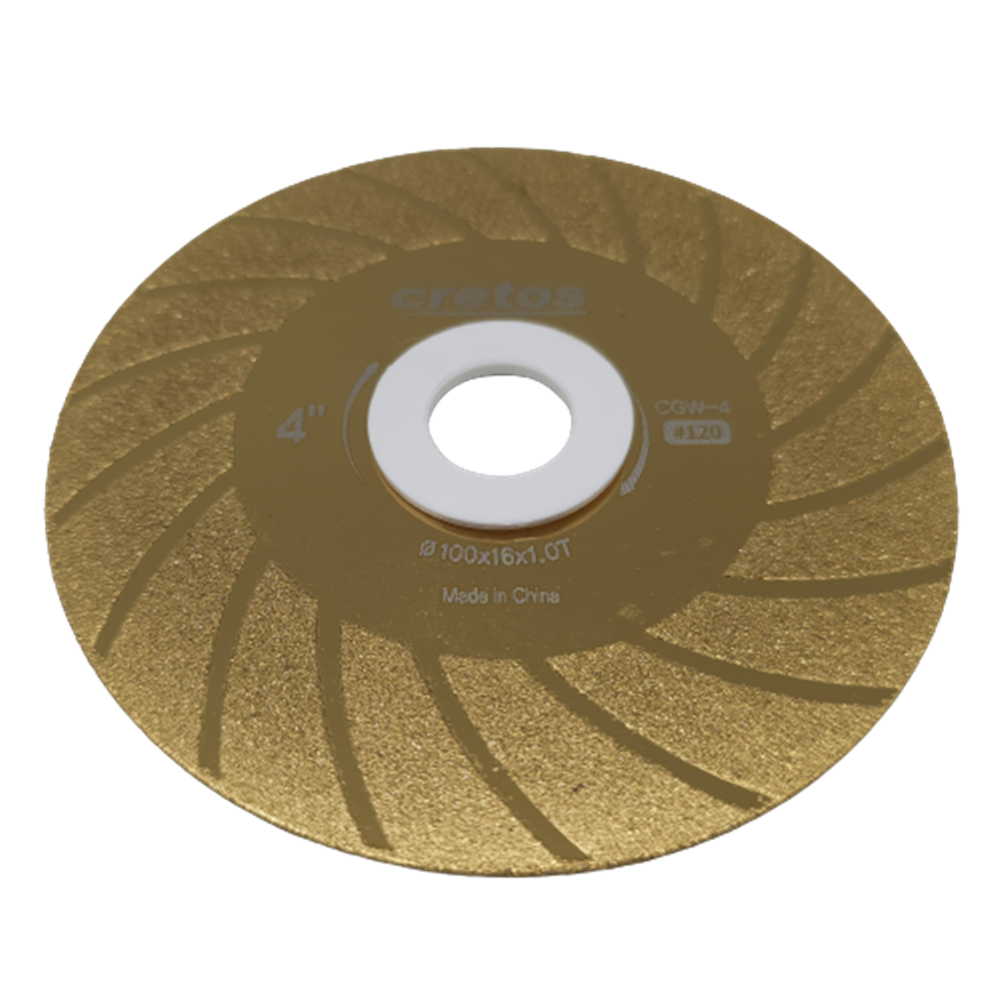 크레토스 다이아몬드 연마휠 4인치 텅스텐 봉 그라인더 연마 절단 유리 가공 면취 전착 6,000원