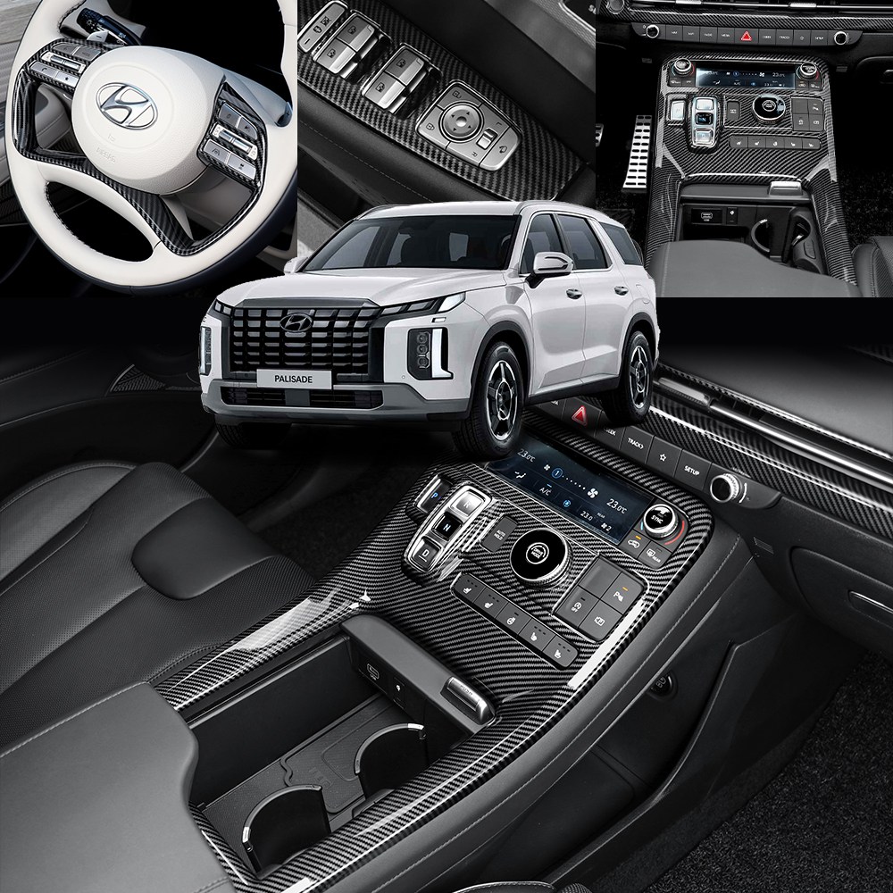 호환 더뉴 팰리세이드 튜닝 용품 카본 크롬 몰딩 모음 인테리어 몰딩 실내튜닝 37,500원