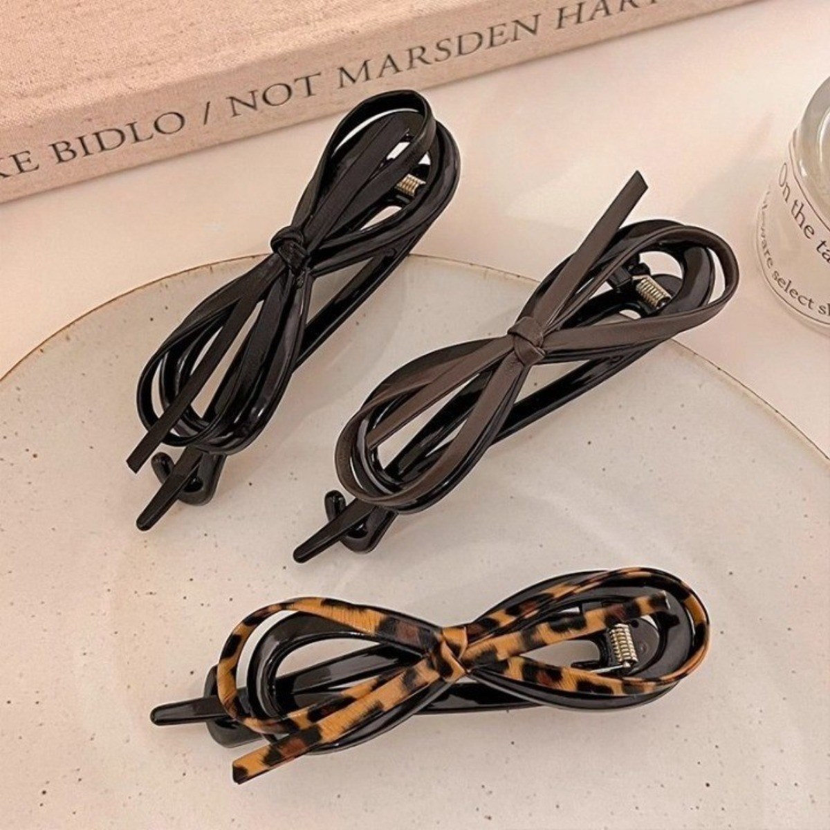 무지개 리본 집게핀 3종 한세트 올림머리 집게핀 일자포인트핀 8,580원