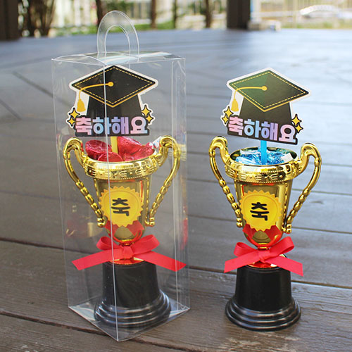 [잼잼아트] 금빛 트로피와 투명케이스 사탕포장(6인) 22,200원
