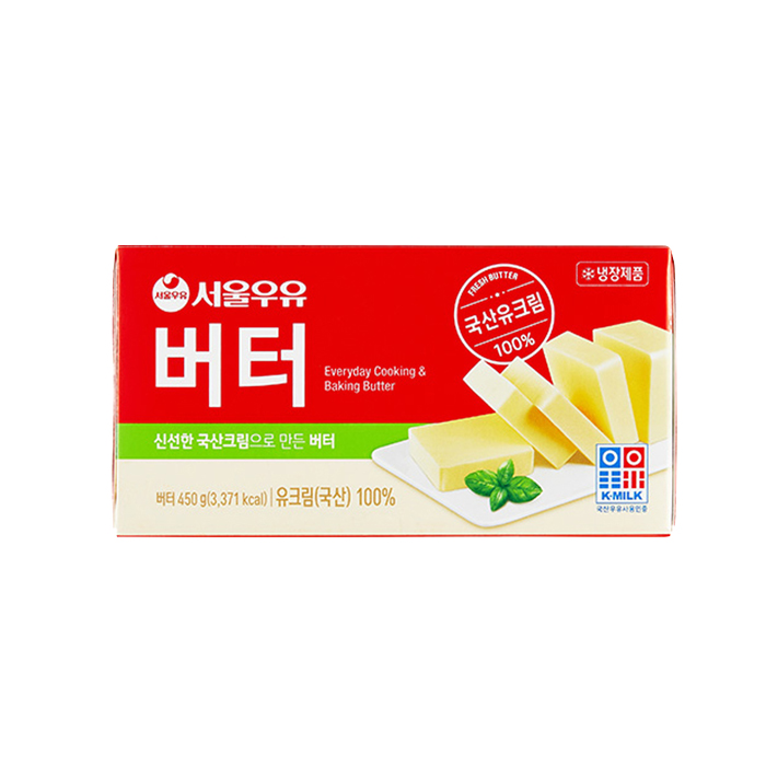 서울우유 국산원유100% 무가염 버터 450g 9,060원