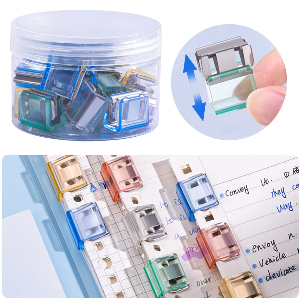 가나 크리스탈 핸디 푸쉬클립 20P 원통케이스포함 셀프 제본 바인딩 푸쉬 클립 6,800원