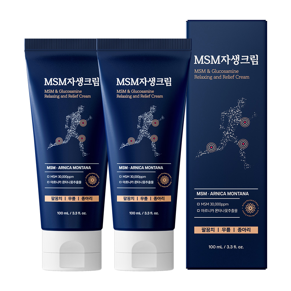 한보감 MSM자생크림 스포츠 리커버리 글루코사민크림, 2개, 100ml 38,600원