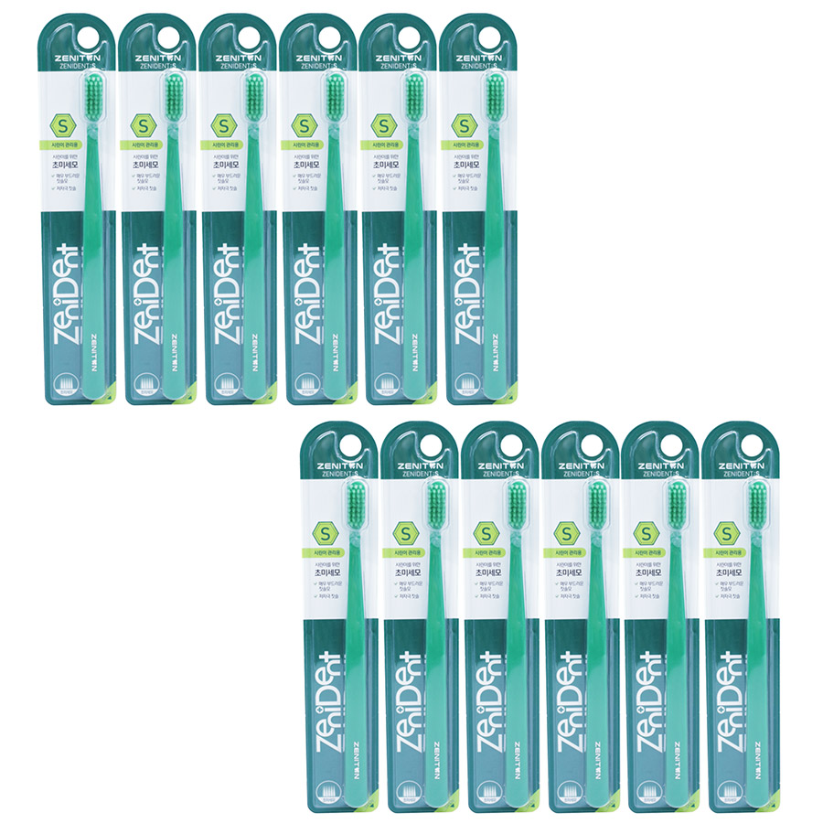 제니튼 제니덴트 S 시린이 초미세모 치과칫솔 x12개 37,800원