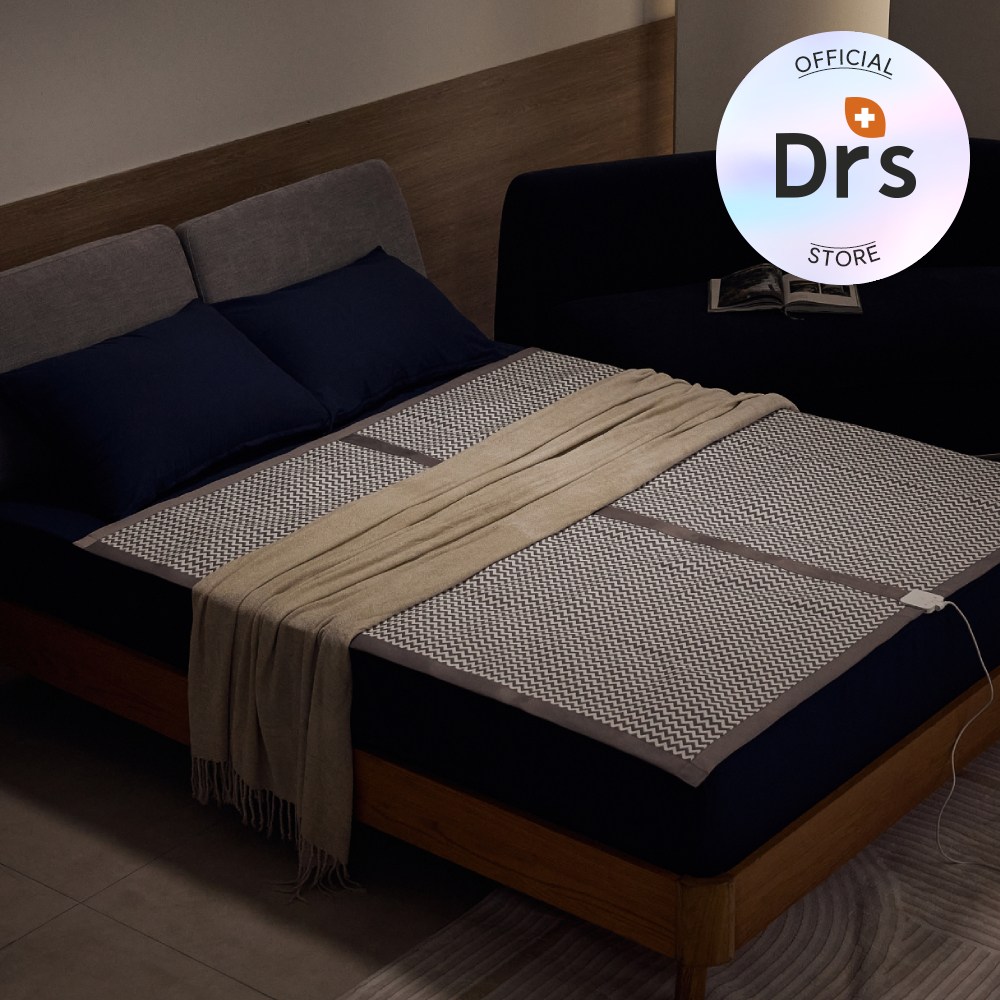 10%할인 닥터스 2026년형 초격차 혁신 탄소사매트 싱글/퀸(분리난방) only 1mm 초슬림 초경량 Luxury warm 원적외선 온열 탄소매트 DC프리볼트 해외사용가능, 03. 퀸(쉐브론) 319,000원