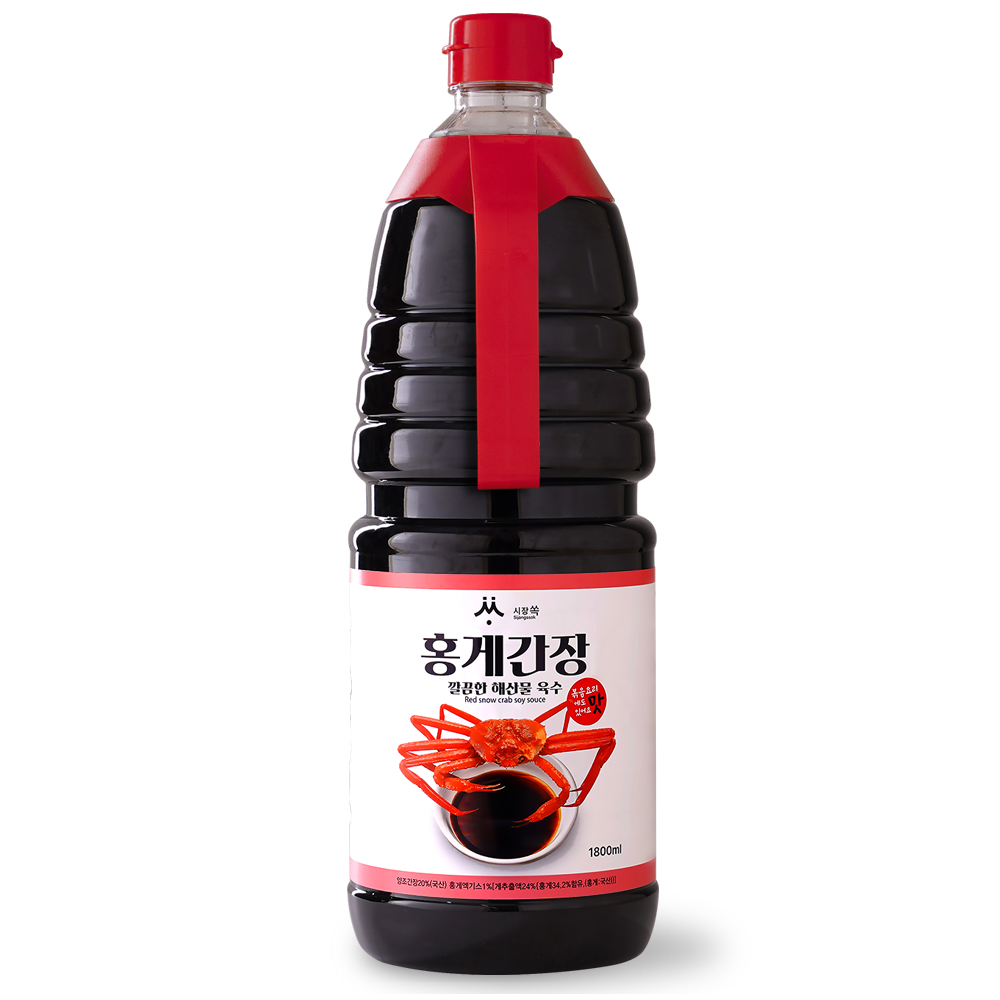 시장쏙 홍게간장, 1개, 1.8L, 현재가 13,940원