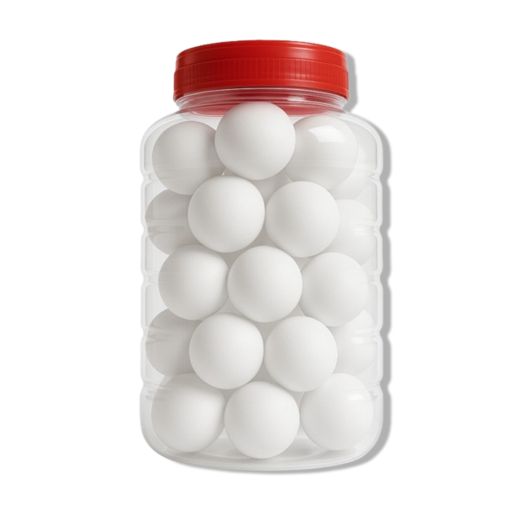 [메잌미] 대용량 무지 탁구공 PP케이스, 화이트, 1세트, 80개입 12,000원