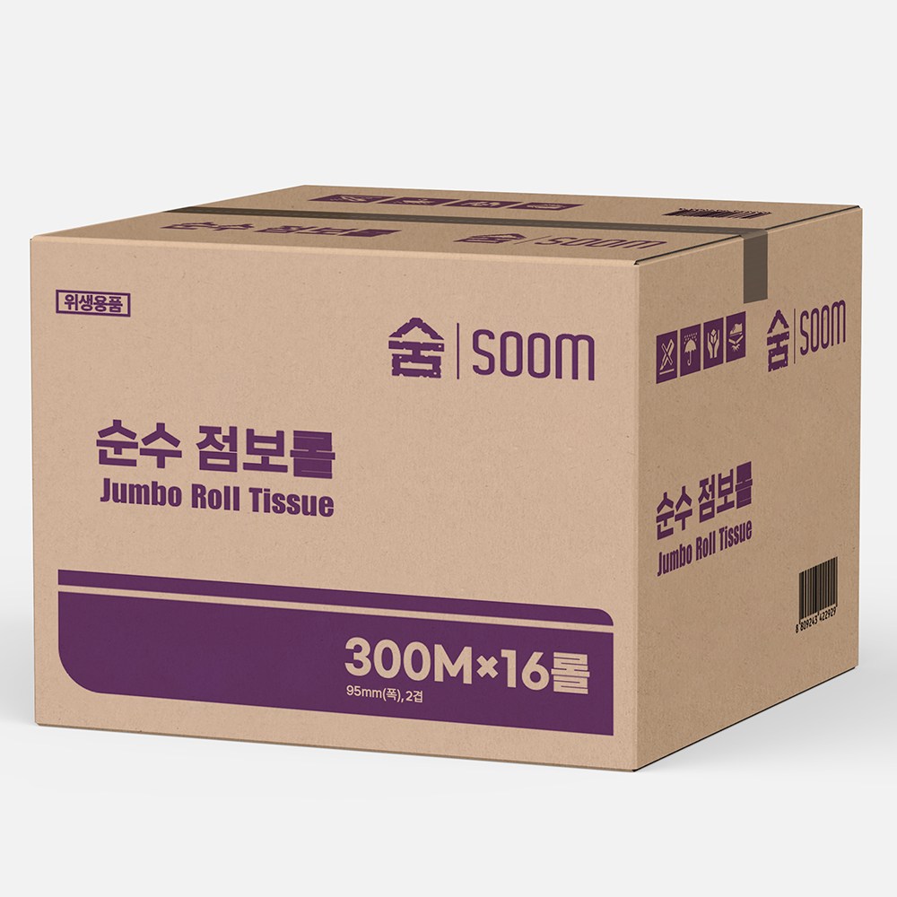 점보롤 대용량 업소용 점보롤화장지 휴지 두루마리, 1개, 16롤 35,900원