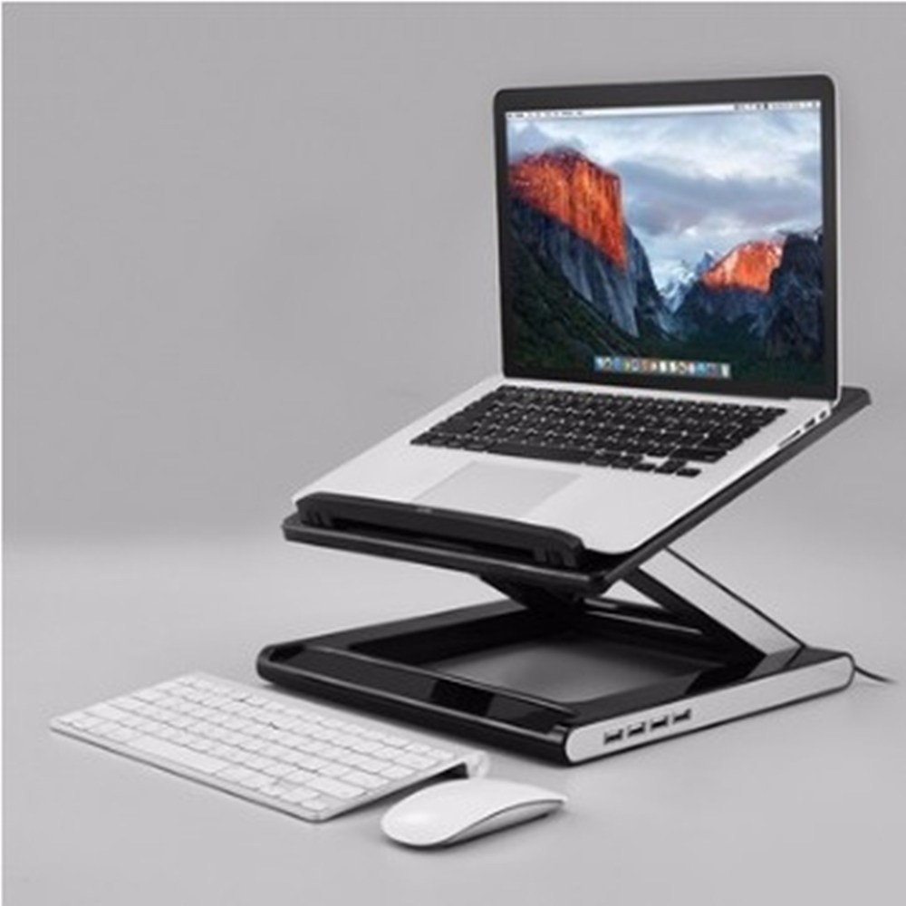 엑토 노트북 쿨링 스탠드+4포트 USB허브 각도+높이조절 거치대 받침대 NBS-07H 49,900원