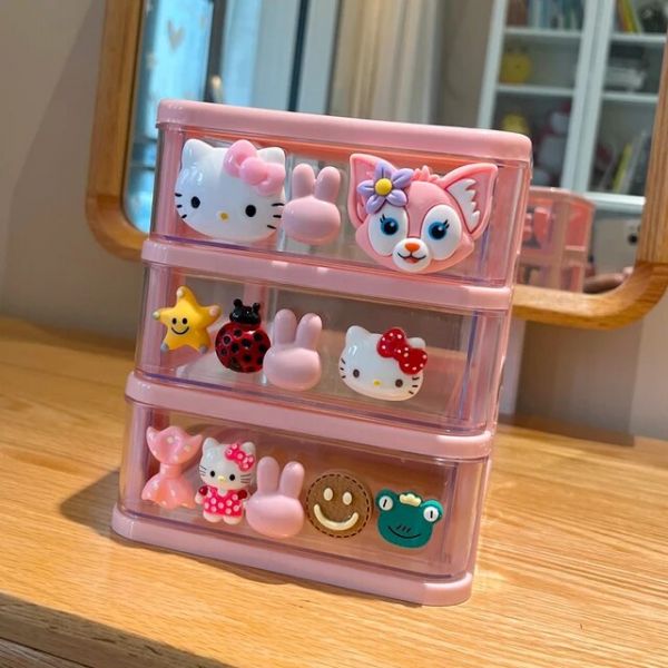 산리오 헬로키티 소품 보관함 서랍 쥬얼리 투명 선반 17,500원
