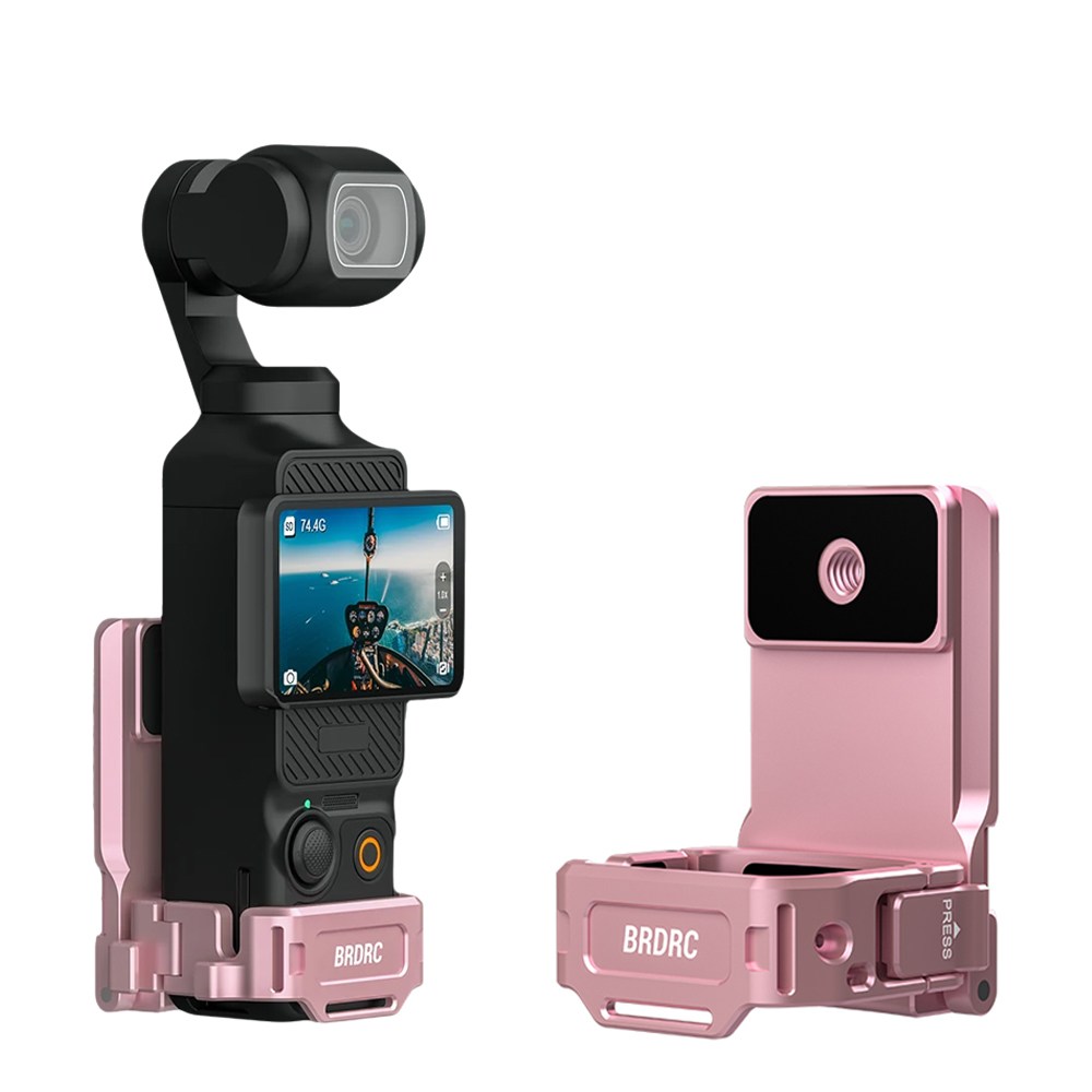 BRDRC 휴대용 마그네틱 거치대 DJI OSMO Pocket 3 전용 자석 스탠드 확장 악세서리 호환, 1개, Pink 30,000원