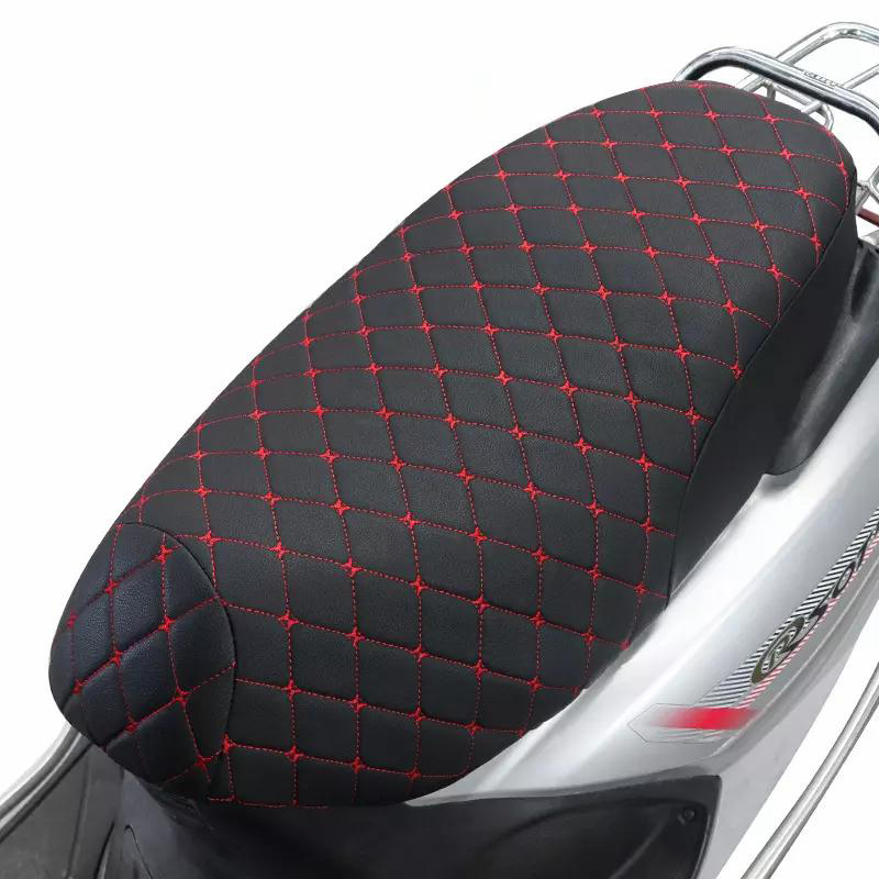 SEAMETAL 오토바이시트 방수 시트보호 커버 PU가죽 오토바이 퀼팅 시트커버 사계절사용, 1개, 블랙 12,900원