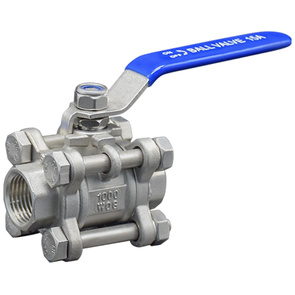 스텐 나사 3PC 볼밸브 일반형 8A-50A,쓰리피스 볼밸브,배관 자재,수도 배관 부속,설비 부품,SUS304, 1개 15,700원