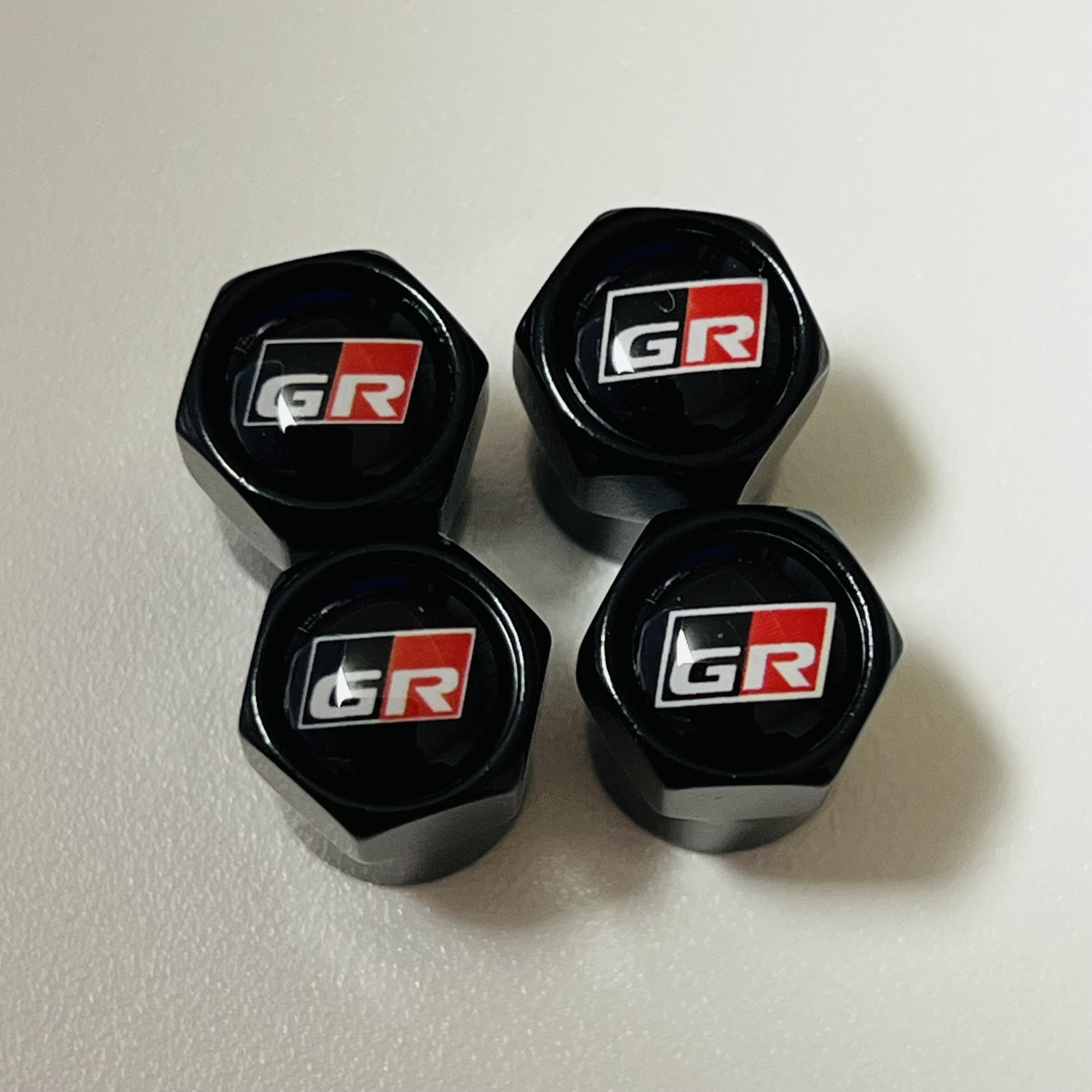 토요타 Toyota GR 타이어 밸브캡 에어캡 구찌캡, 블랙, 4개 11,900원