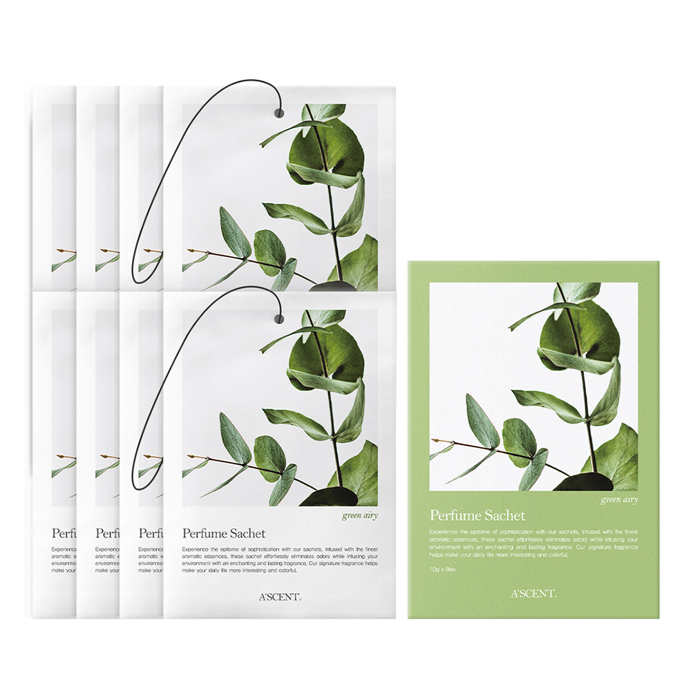 에이센트 퍼퓸 사쉐 M 본품, 10g, 8개, 그린에어리 9,900원