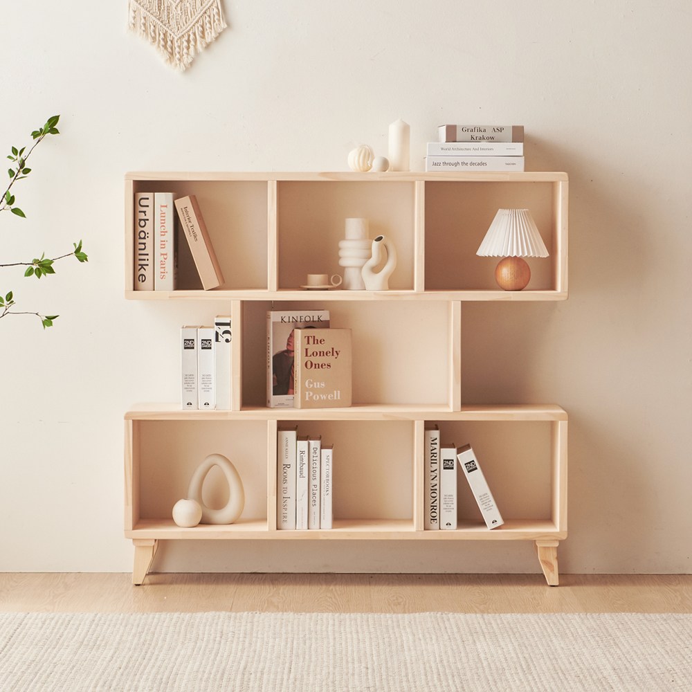 브랜디하우스 큐브 원목 책장 북 선반 279,000원