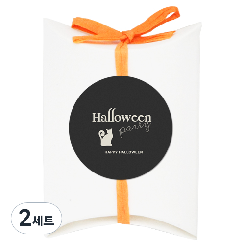 도나앤데코 아주작은반달상자 화이트30p + 할로윈 모던 할로윈 party 심플한 고양이 5cm스티커 30p + 라피아끈 오렌지 20M 8,820원