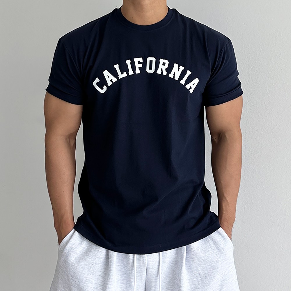 어깨넓어보이는 남자 머슬핏 반팔 티셔츠 레러팅 반팔티 25,900원